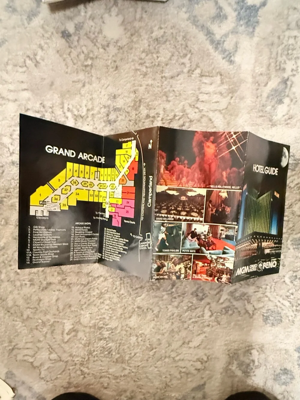 Vintage MGM Grand Hotel - Reno Cream Branded Notepad Set